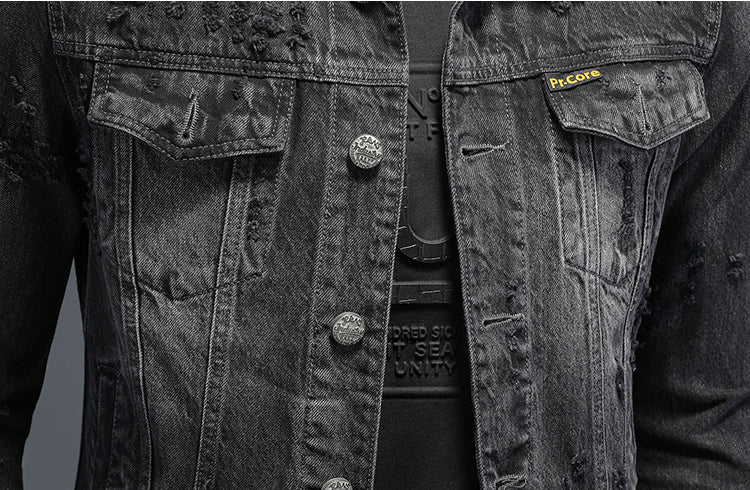 New-DSQ2 Black Denim Jacket