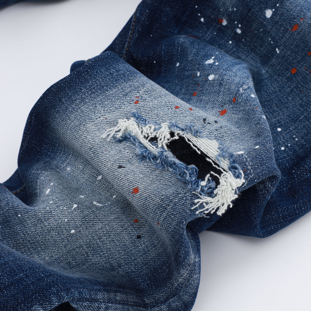 New-DSQ2 Graffiti Blue Jeans