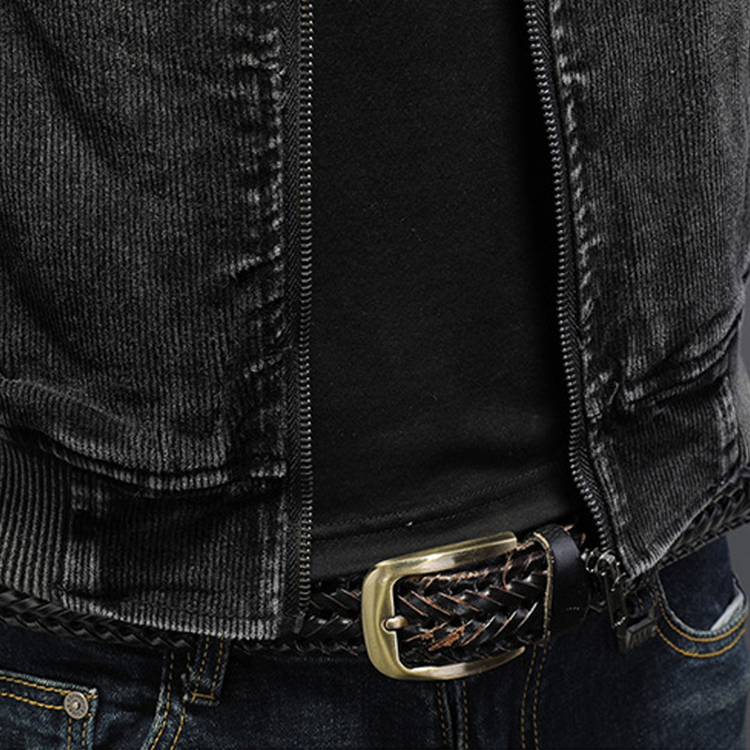 New-DSQ2 2024ss Black Thick Denim Jacket