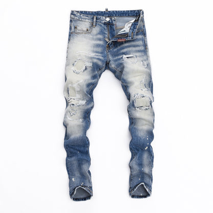 New-DSQ2 Personality elastic personality jeans