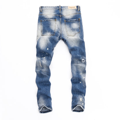 New-DSQ2 Personality elastic personality jeans