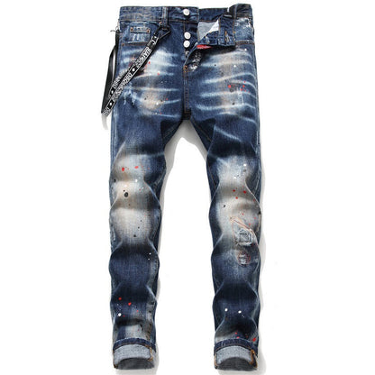 New-DSQ2 paint splatter retro Jeans