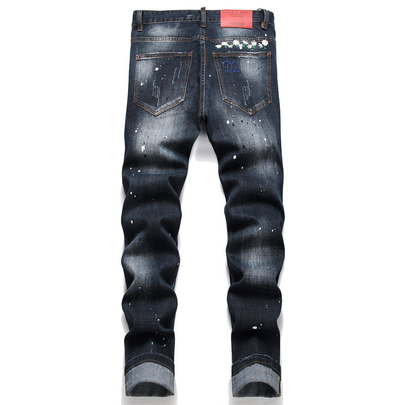 New-DSQ2 embroidery Jeans