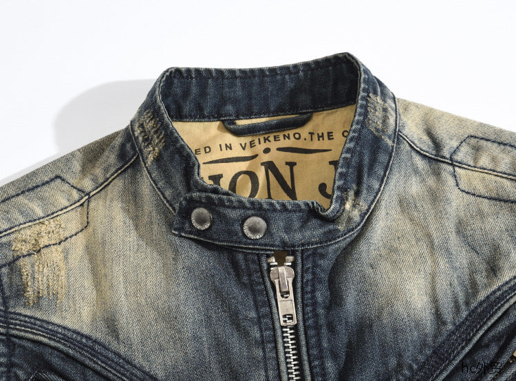 New-DSQ2 2024ss zipper Denim vest