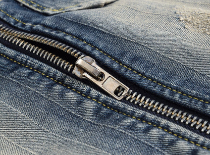 New-DSQ2 24ss zipper Denim vest