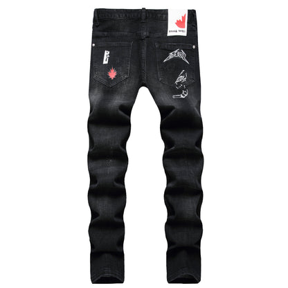 New-DSQ2 hot diamond embroidery Jeans