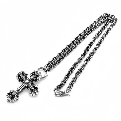 Chrome Hearts Paperchain Necklace With Dagger Pendant