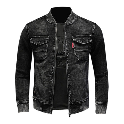 New-DSQ2 2024ss Black Thick Denim Jacket