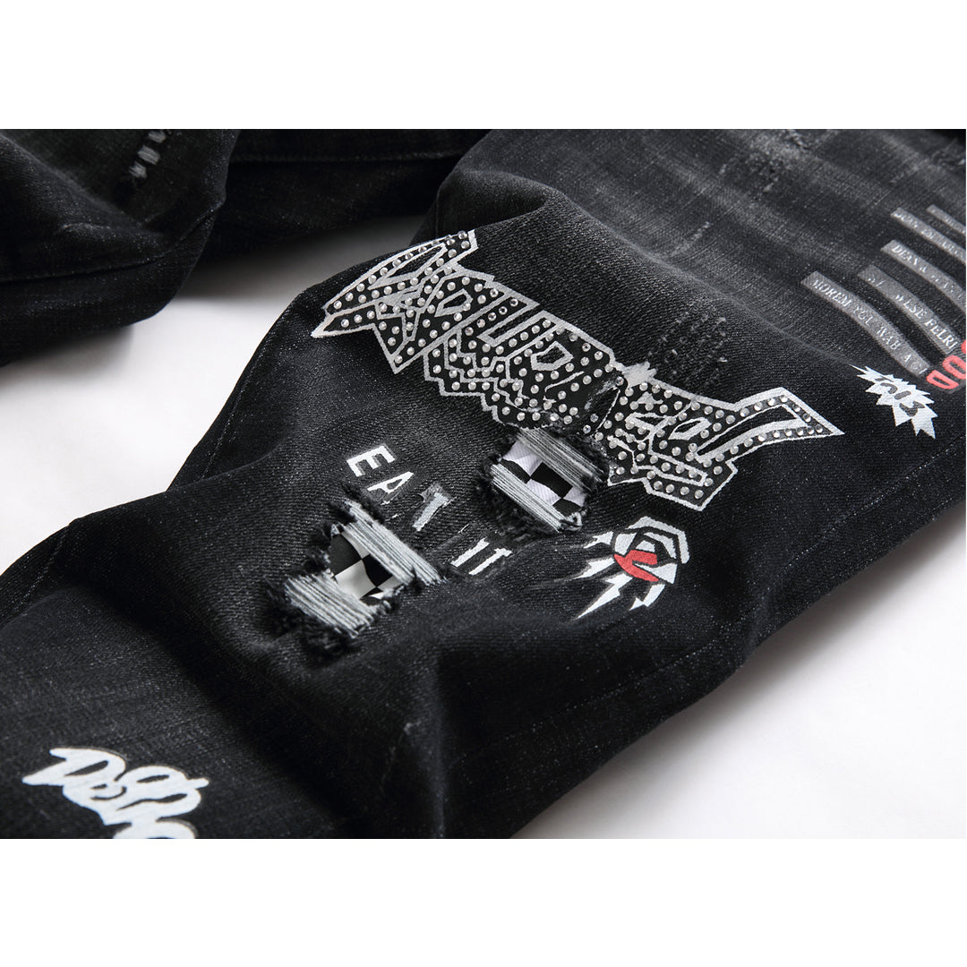 New-DSQ2 hot diamond embroidery Jeans
