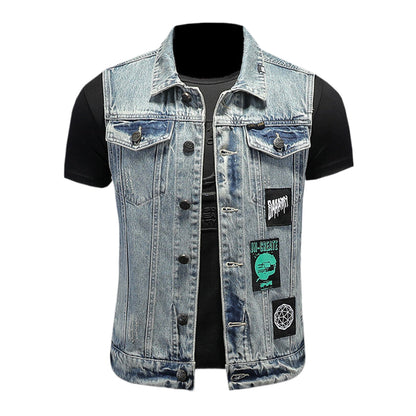 New-DSQ2 24ss cowboy Denim vest
