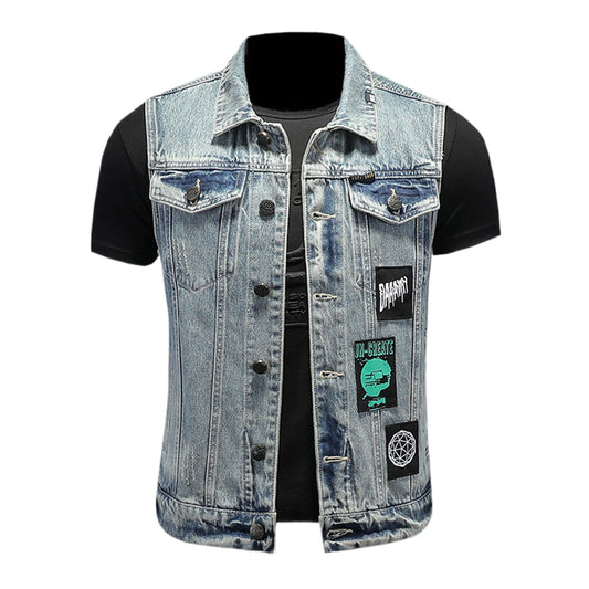 New-DSQ2 24ss cowboy Denim vest