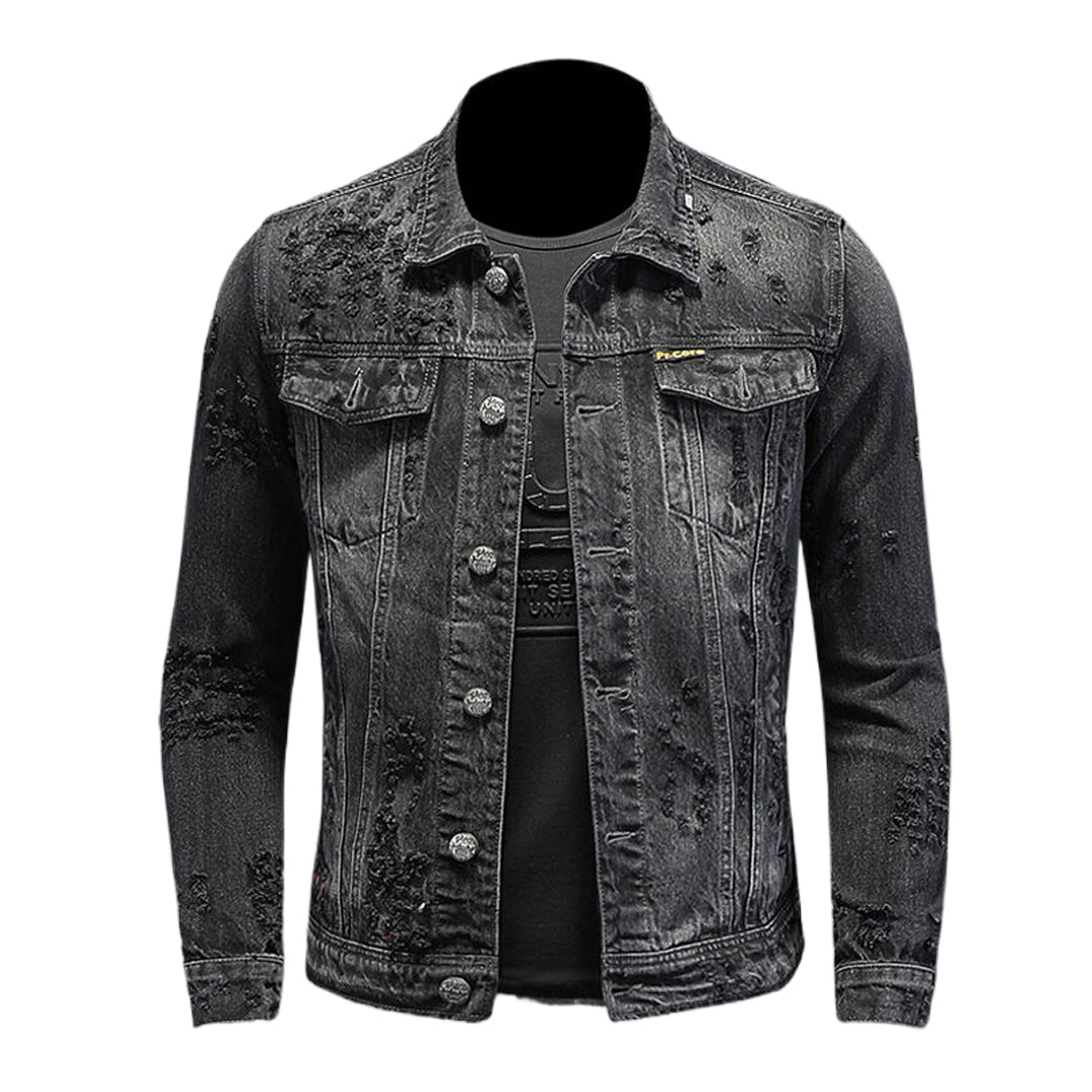New-DSQ2 Black Denim Jacket