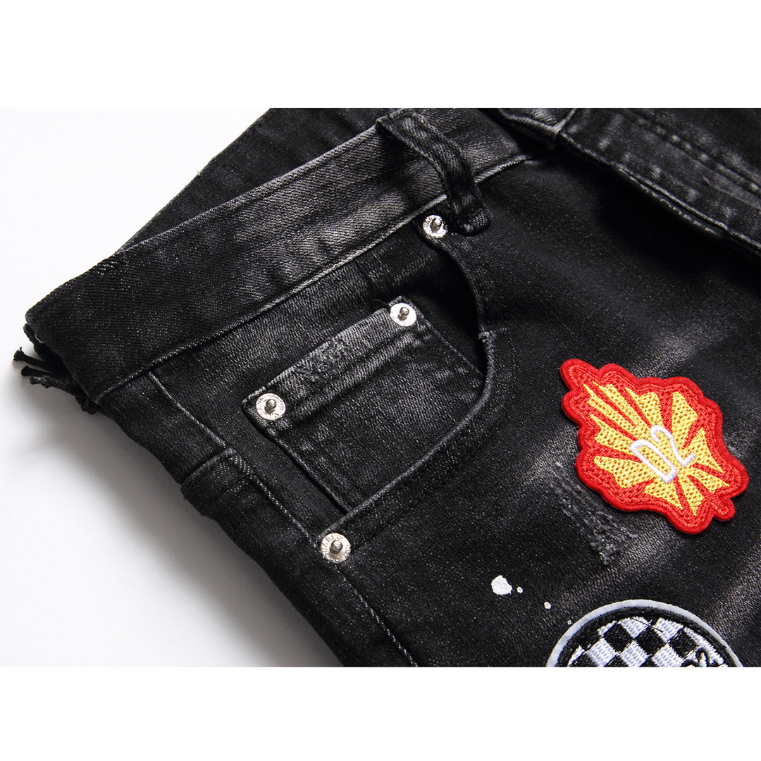 New-DSQ2 Personality Holes Jeans