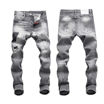 New-DSQ2 Washed furious gray Jeans