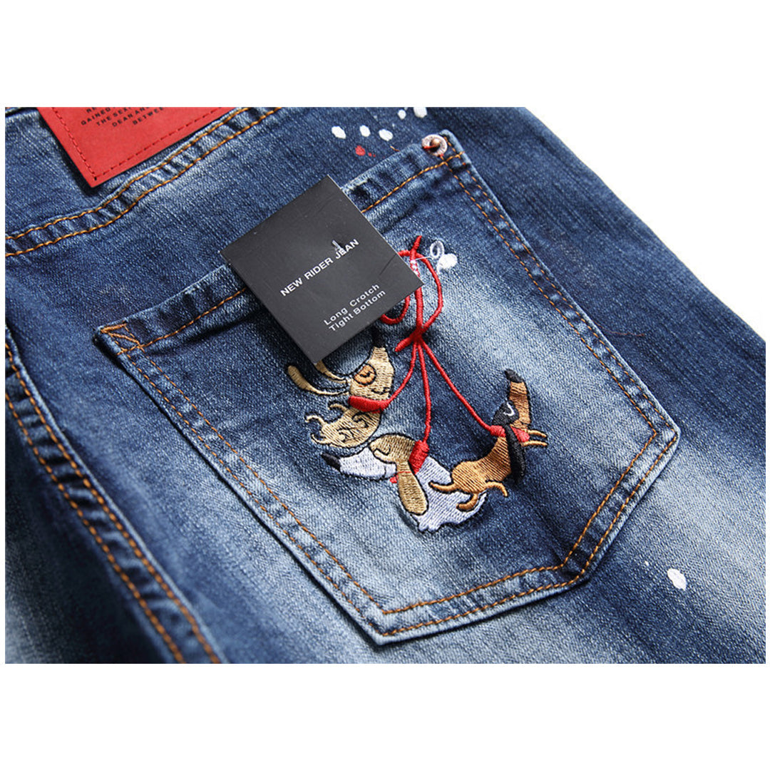 New-DSQ2 Multiple Hole posts Jeans