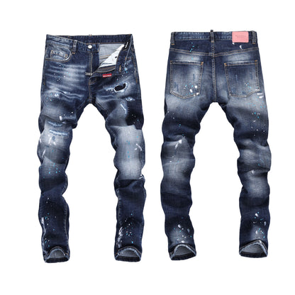 New-DSQ2 Nightclub ripped skinny jeans