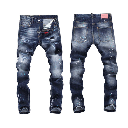 New-DSQ2 Nightclub ripped skinny jeans