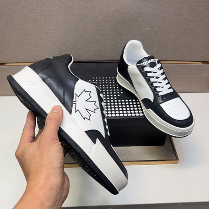 NEW-DSQ2 Leather sneakers