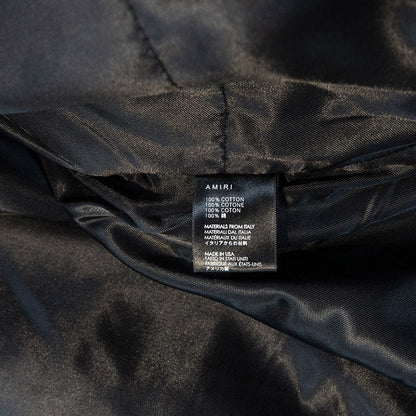 AMIRI thickened loose bomber baseball jacket black