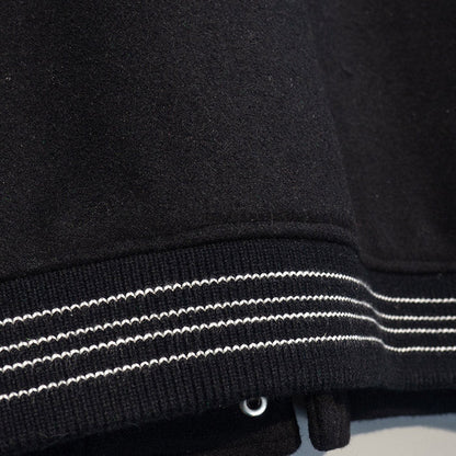 AMIRI thickened loose bomber baseball jacket black