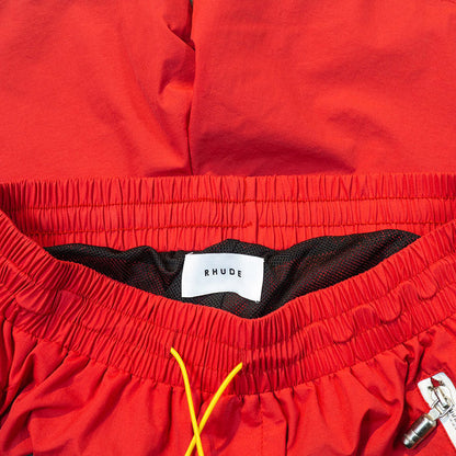 Rhude RH Logo Shorts Red
