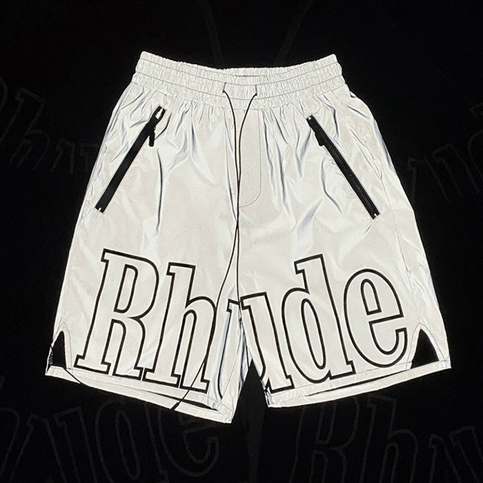 Rhude Reflective Shorts Grey