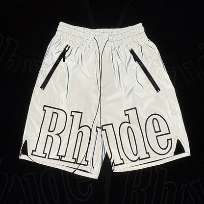 Rhude Reflective Shorts Grey