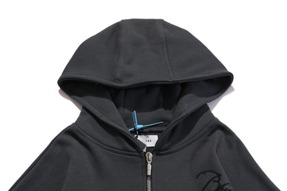 RHUDE Capsule Embroidered Zip Hoodie