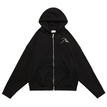RHUDE Capsule Embroidered Zip Hoodie