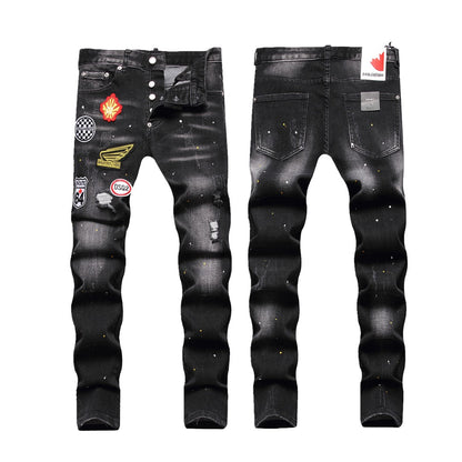 New-DSQ2 Personality Holes Jeans