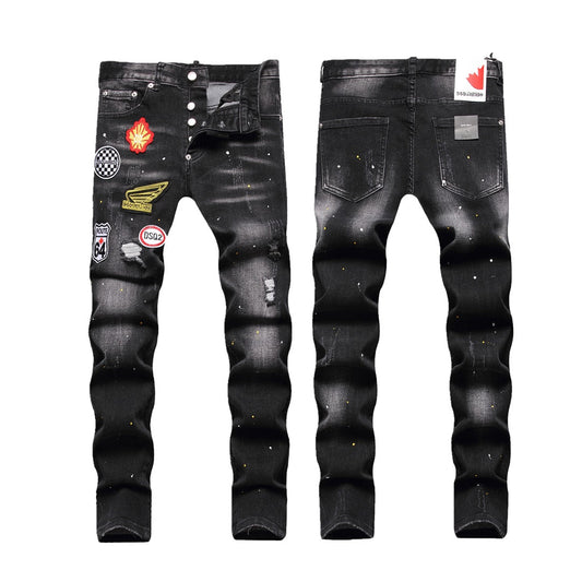 New-DSQ2 Personality Holes Jeans