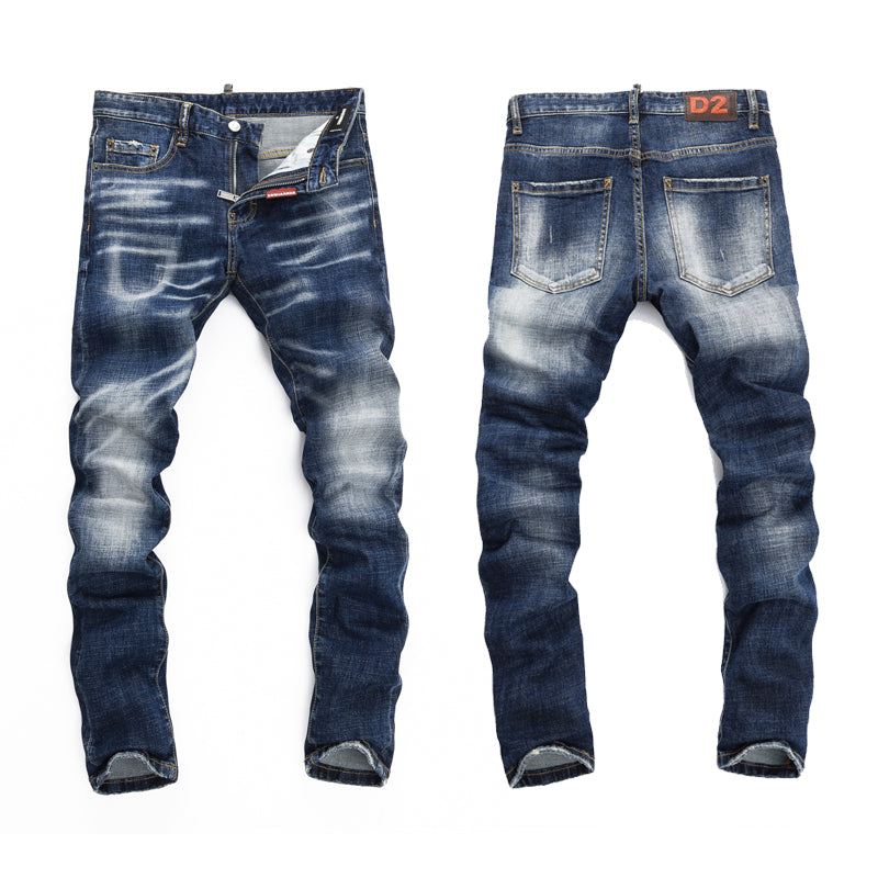 New-DSQ2 Graffiti Blue Jeans