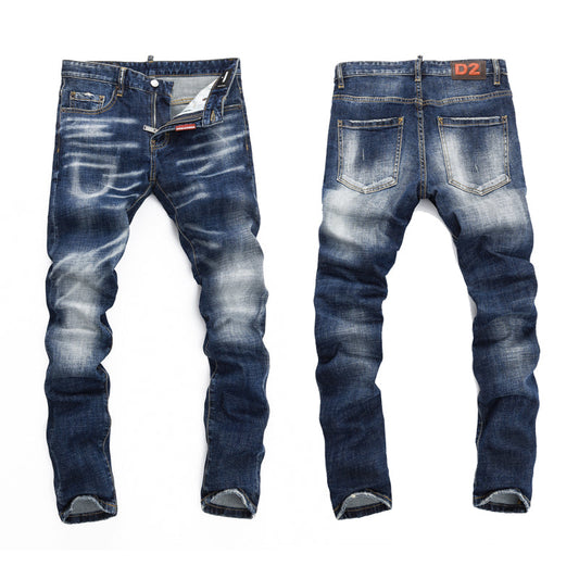 New-DSQ2 Graffiti Blue Jeans