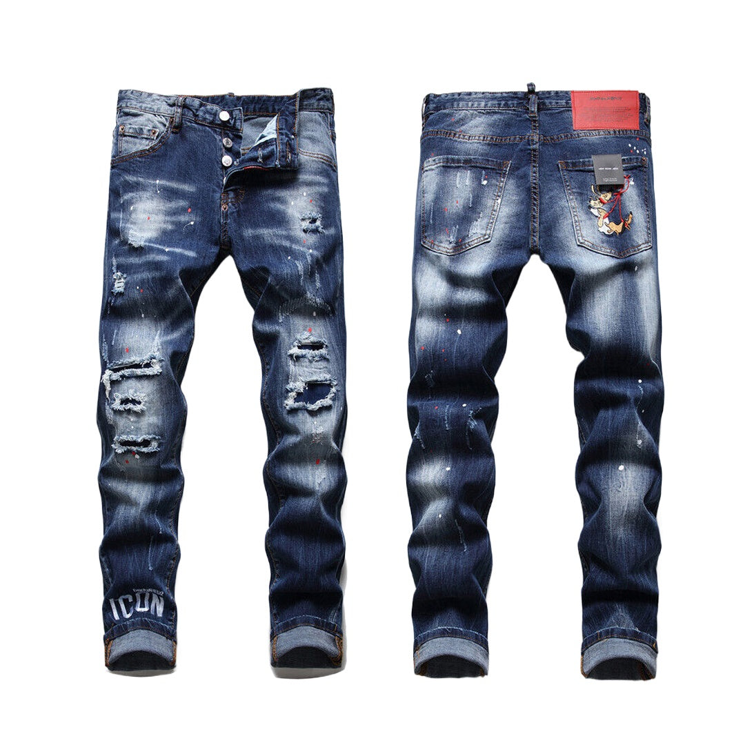 New-DSQ2 Multiple Hole posts Jeans