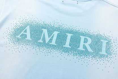 AMIRI Alphabet star embellished glitter print T-shirts
