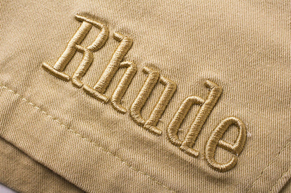 RHUDE Embroidered Letters Logo Shorts