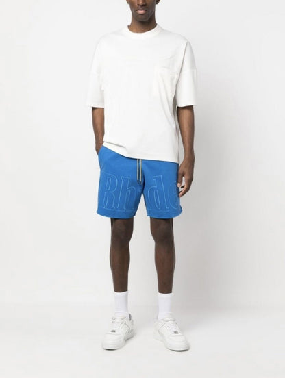 RHUDE logo-print drawstring swim Shorts