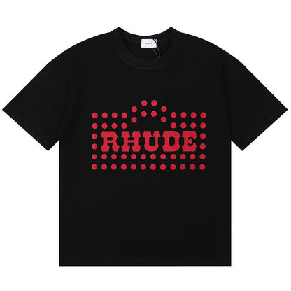 RHUDE FLOCKED BURNOUT T-Shirt