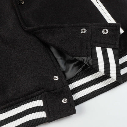 AMIRI Logo-Appliquéd Leather Bomber Jacket