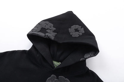 Denim Tears The Black Cotton Wreath Hoodie