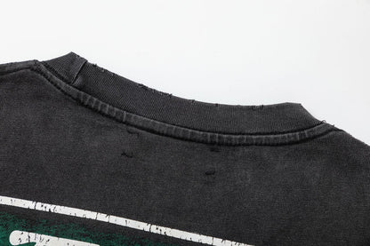 AMIRI Lounge Crystal Embellished Cotton Graphic T-Shirt