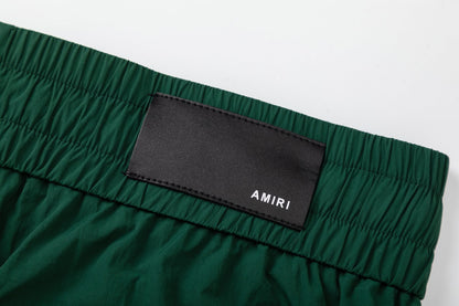 AMIRI Straight-Leg Mid-Length Logo-Print Swim Shorts