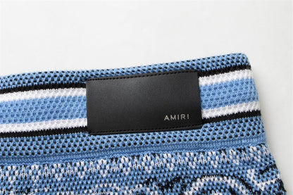 AMIRI Bandana Print B-Ball Drawstring Shorts