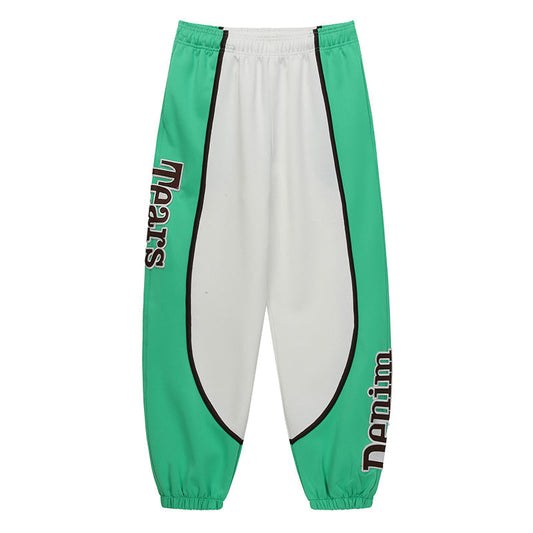 Denim Tears Green White Track Pants