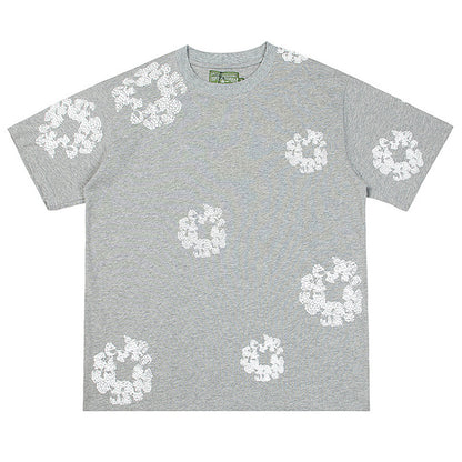 Denim Tears Crystal Patch Cotton logo Design T-Shirts