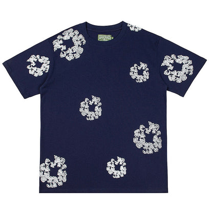 Denim Tears Crystal Patch Cotton logo Design T-Shirts