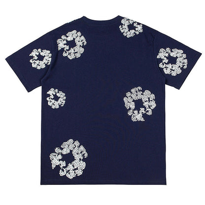 Denim Tears Crystal Patch Cotton logo Design T-Shirts