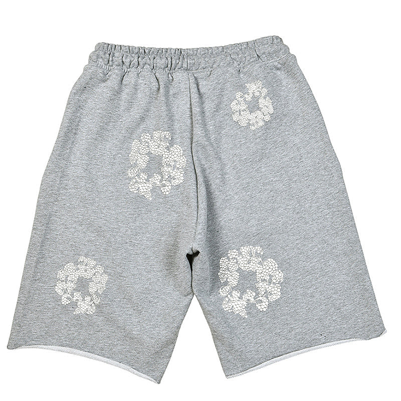 Denim Tears Crystal Patch Cotton logo Design Shorts