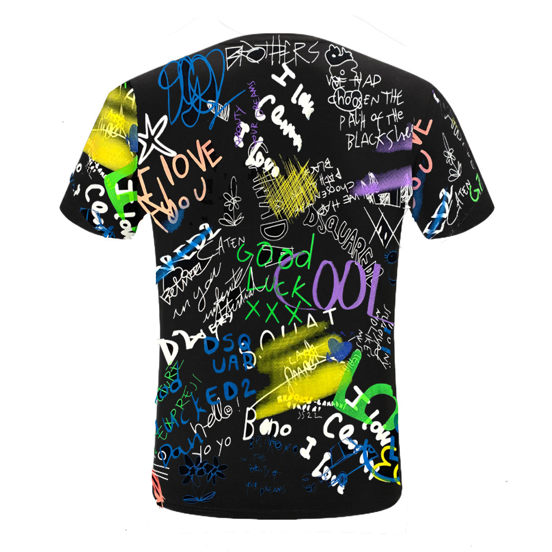 New-D2 Graffiti 2024ss T-shirt