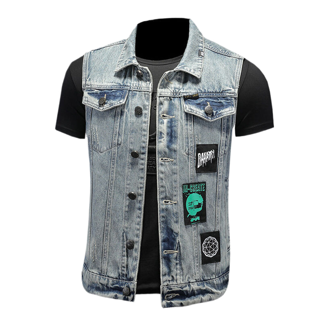 New-DSQ2 24ss cowboy Denim vest